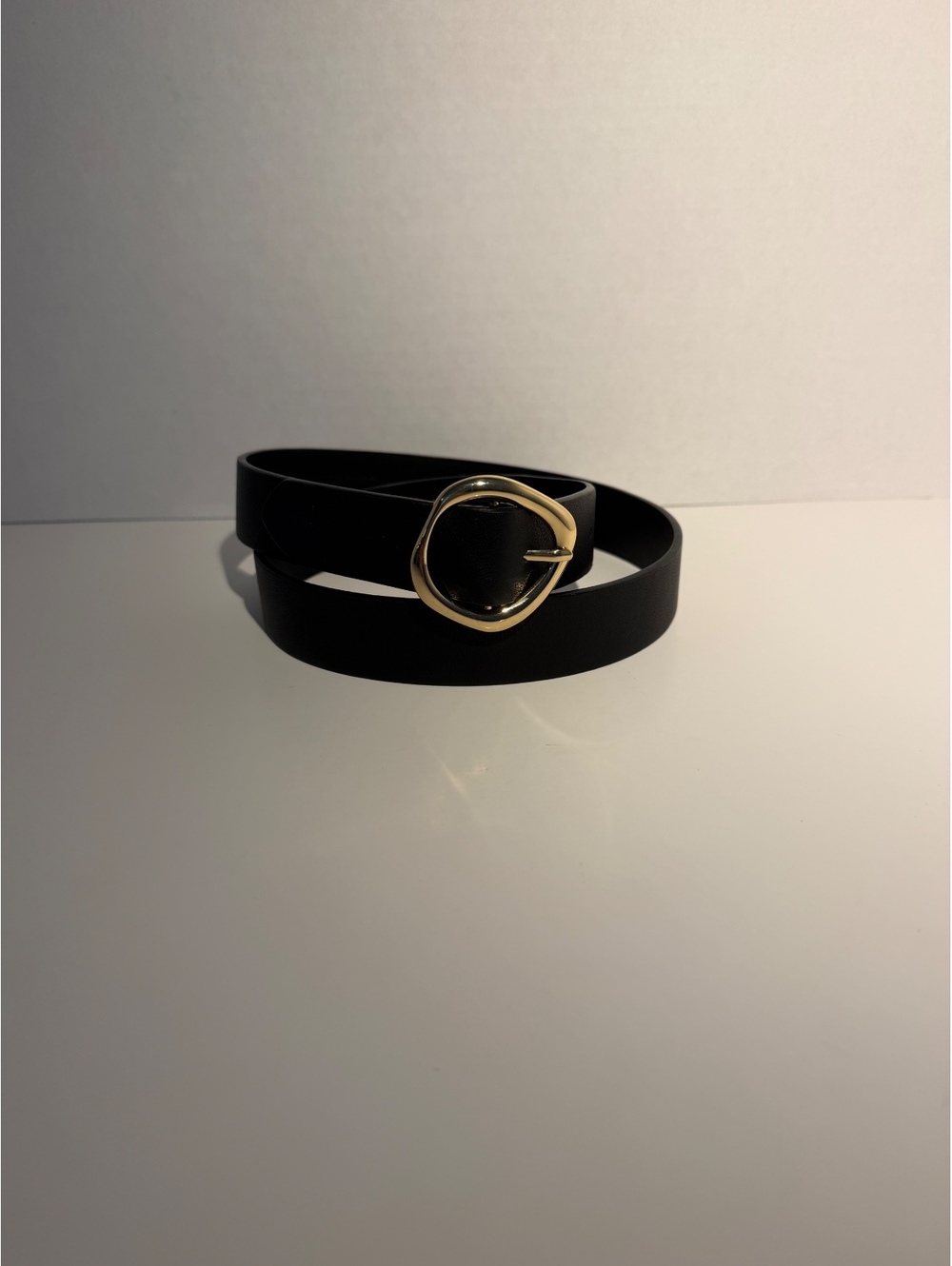 Black Vegan Leather Belt